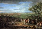 Adam Frans van der Meulen Louis XIV Arriving in the Camp in front of Maastricht Sweden oil painting artist